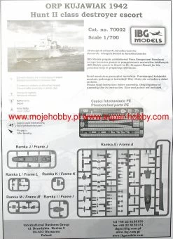 IBG 70002 ORP Kujawiak 1942 Hunt II Class Destroyer Escort -RemoteFun Toys Shop 11916 2 ibg70002 2