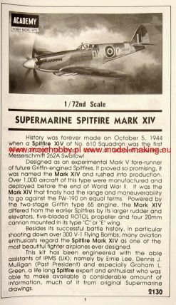 Academy 12484 SPITFIRE MK.XIV C 17 Academy 12484 SPITFIRE MK.XIV C -RemoteFun Toys Shop 1255 2 aca2130 1