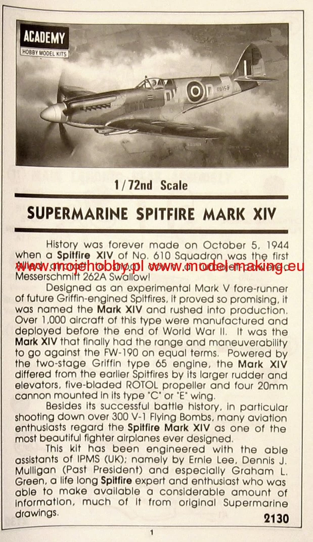 Academy 12484 SPITFIRE MK.XIV C 8 Academy 12484 SPITFIRE MK.XIV C - Image 8