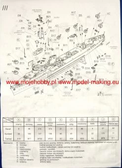 Mirage-Hobby 40013 ORP BLYSKAWICA Wz, 65 11 Mirage-Hobby 40013 ORP BLYSKAWICA Wz, 65 -RemoteFun Toys Shop 1255 2 mir40013 3
