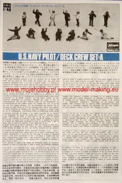 Hasegawa X48-06 US NAVY Pilot Deck Crew A 13 Hasegawa X48-06 US NAVY Pilot Deck Crew A -RemoteFun Toys Shop 1293 2 hasX48 06 1