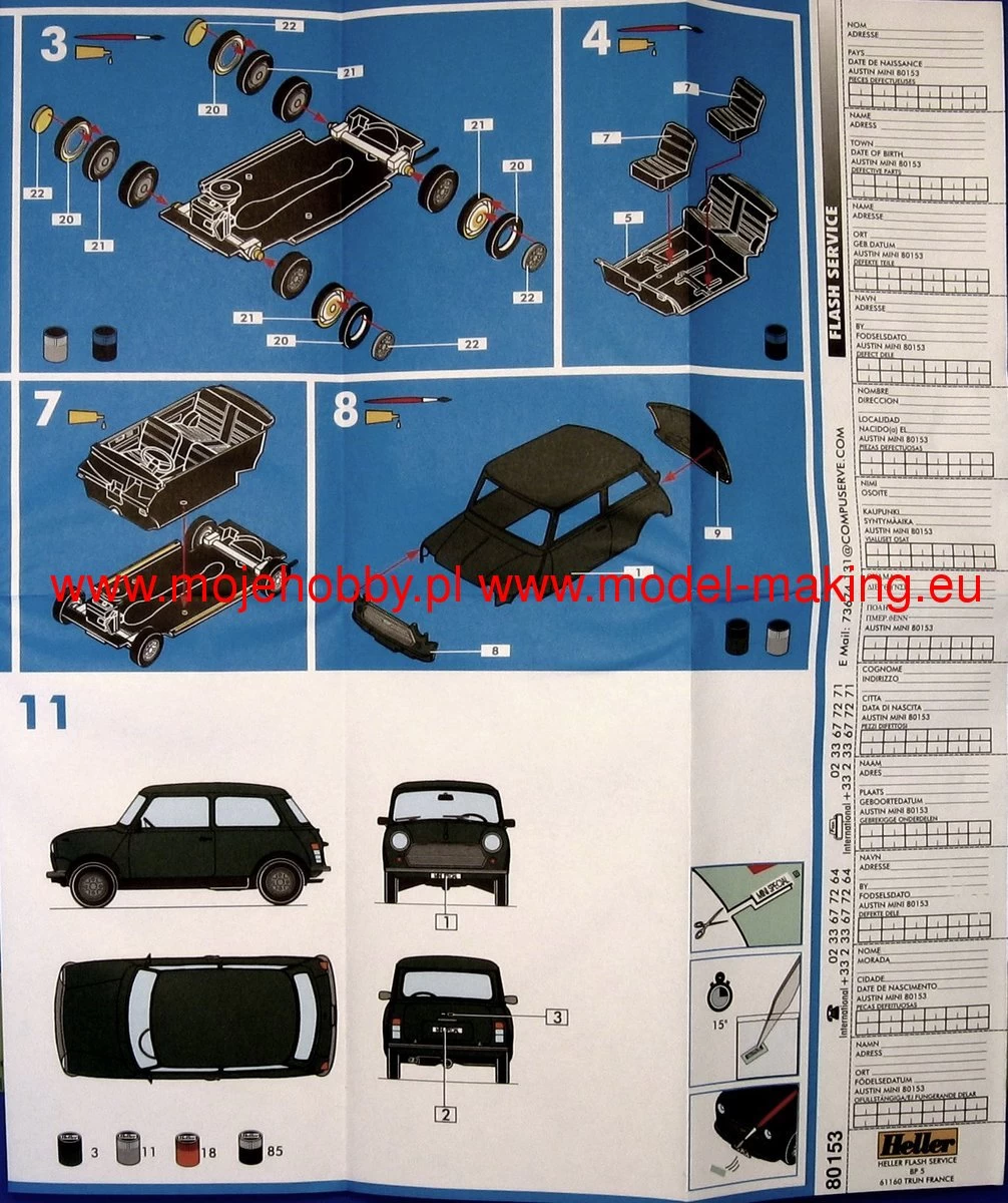 Heller 80153 Austin Mini 9 Heller 80153 Austin Mini - Image 9