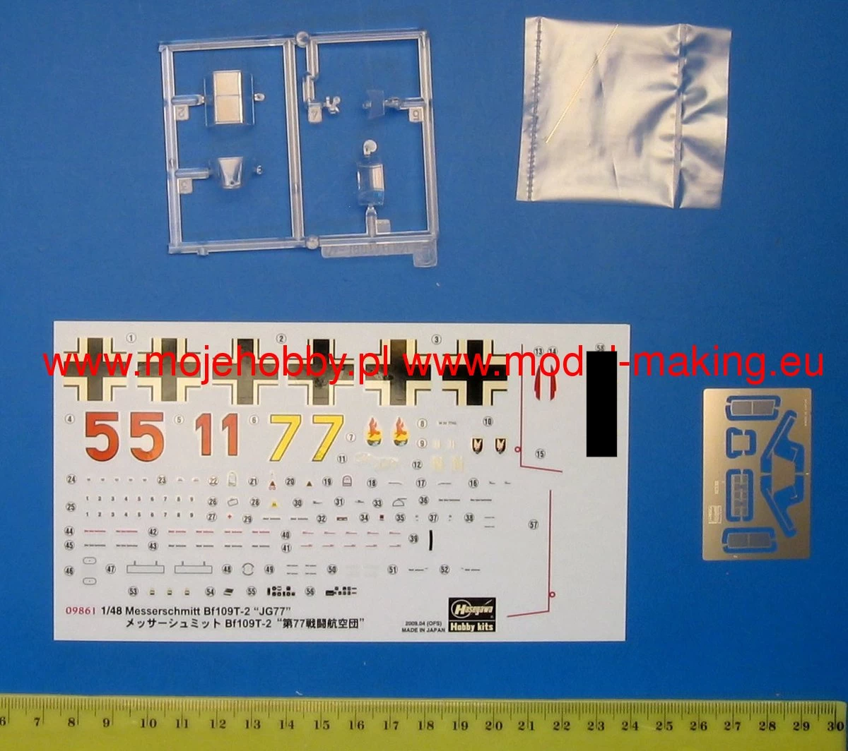 Hasegawa 09861 MESSERSCHMITT Bf109T-2 JG77 2 Hasegawa 09861 MESSERSCHMITT Bf109T-2 JG77 - Image 2