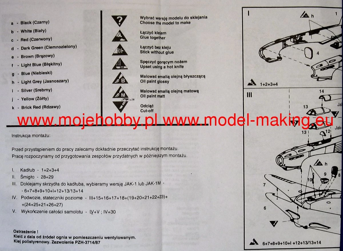 Plastyk 036 Yakovlev Yak-1 Soviet IIWW Fighter (Normandie-Niemen) 5 Plastyk 036 Yakovlev Yak-1 Soviet IIWW Fighter (Normandie-Niemen) - Image 5