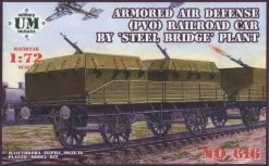 UM MT 616 Soviet Armored Air Defense (PVO) Railroad Car By Steel Bridge Plant