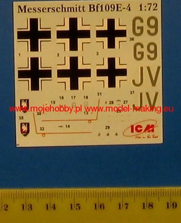 ICM 72134 Bf 109E-4 WWII German Night Fighter 2 ICM 72134 Bf 109E-4 WWII German Night Fighter - Image 2