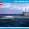 Mikromir 350-018 U-boat Type XVIIB Walter Engine German WWII Submarine