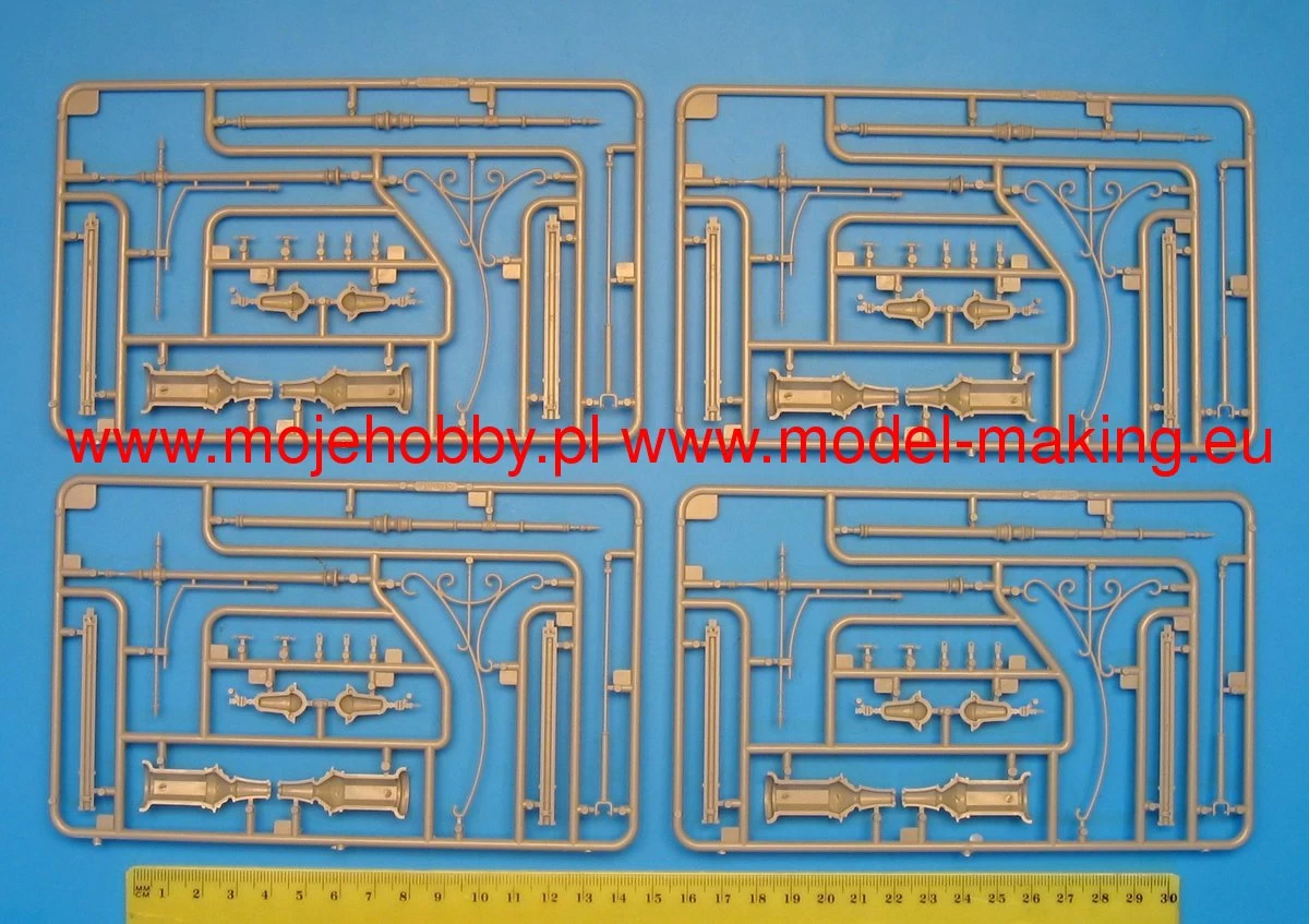 MiniArt 35523 Tram Supports And Street Lamp 2 MiniArt 35523 Tram Supports And Street Lamp - Image 2