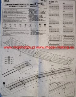 Hobby Boss 82910 German Railway Curved Track 19 Hobby Boss 82910 German Railway Curved Track -RemoteFun Toys Shop 1846 2 HBB82910 1