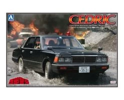 Aoshima 00791 CONCRETE WESTERN 430 CEDRIC SEDAN POLICE CAR (NISSAN)