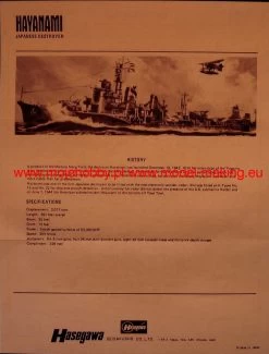 Hasegawa 43415 WL415 Hayanami -RemoteFun Toys Shop 1900 2 has00415 1