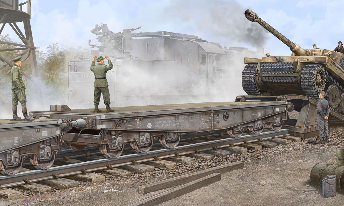 Trumpeter 00221 German IIWW Schwere Plattformwagen Type SSyms 80 1 Trumpeter 00221 German IIWW Schwere Plattformwagen Type SSyms 80
