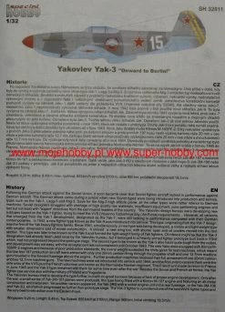 Special Hobby 32011 Jakowlew Jak-3 -RemoteFun Toys Shop 19931 2 sph32011 1