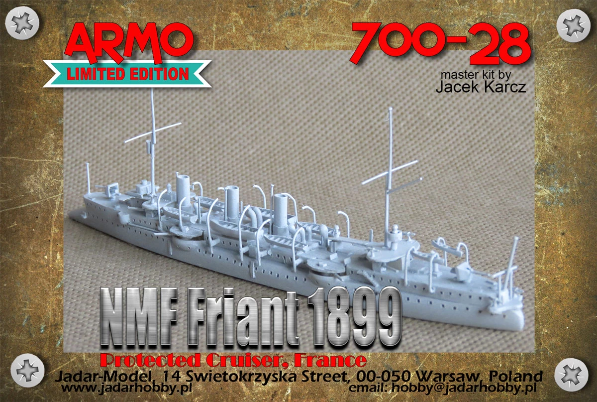 Armo 700-28 NMF Friant 1899 Protected Cruiser, France 1 Armo 700-28 NMF Friant 1899 Protected Cruiser, France