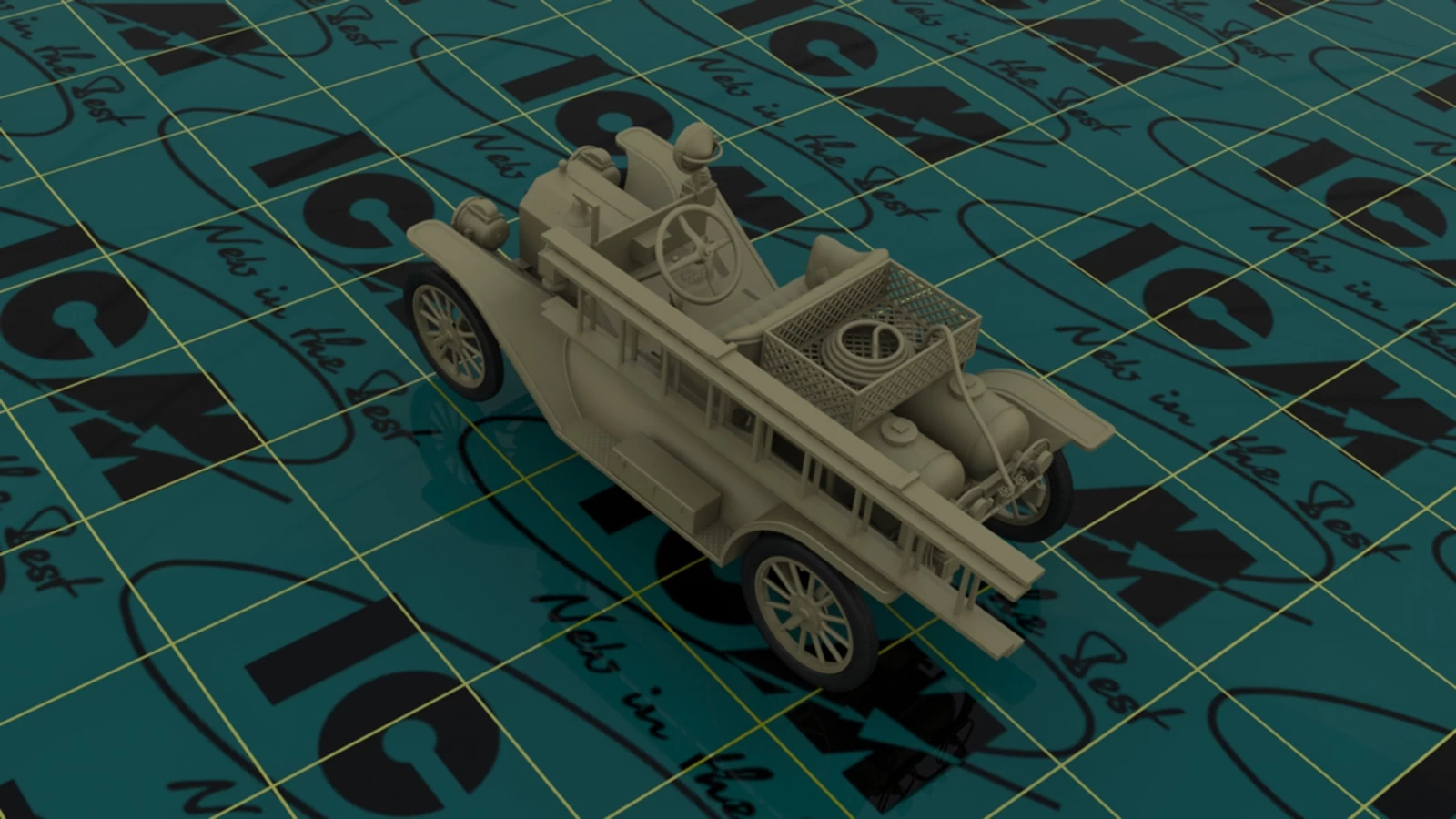 ICM 24017 Model T 1914 Fire Truck With Crew 8 ICM 24017 Model T 1914 Fire Truck With Crew - Image 8