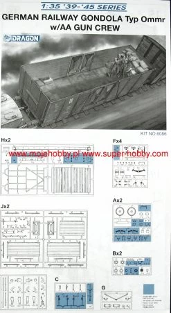 Dragon 6086 GERMAN RAILWAY GONDOLA Typ Ommr -RemoteFun Toys Shop 27237 2 dra6086 1