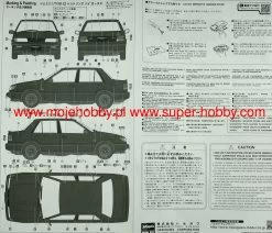 Hasegawa 20355 Isuzu Gemini (JT190) ZZ Handling By Lotus (1988) -RemoteFun Toys Shop 27790 2 has20355 6
