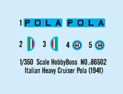Hobby Boss 86502 Italian Heavy Cruiser Pola 3 Hobby Boss 86502 Italian Heavy Cruiser Pola - Image 3