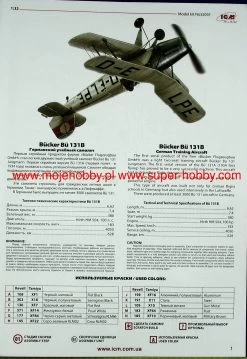 ICM 32031 Bücker Bu-131B German Training Aircraft 14 ICM 32031 Bücker Bu-131B German Training Aircraft -RemoteFun Toys Shop 28141 2 icm32031 1