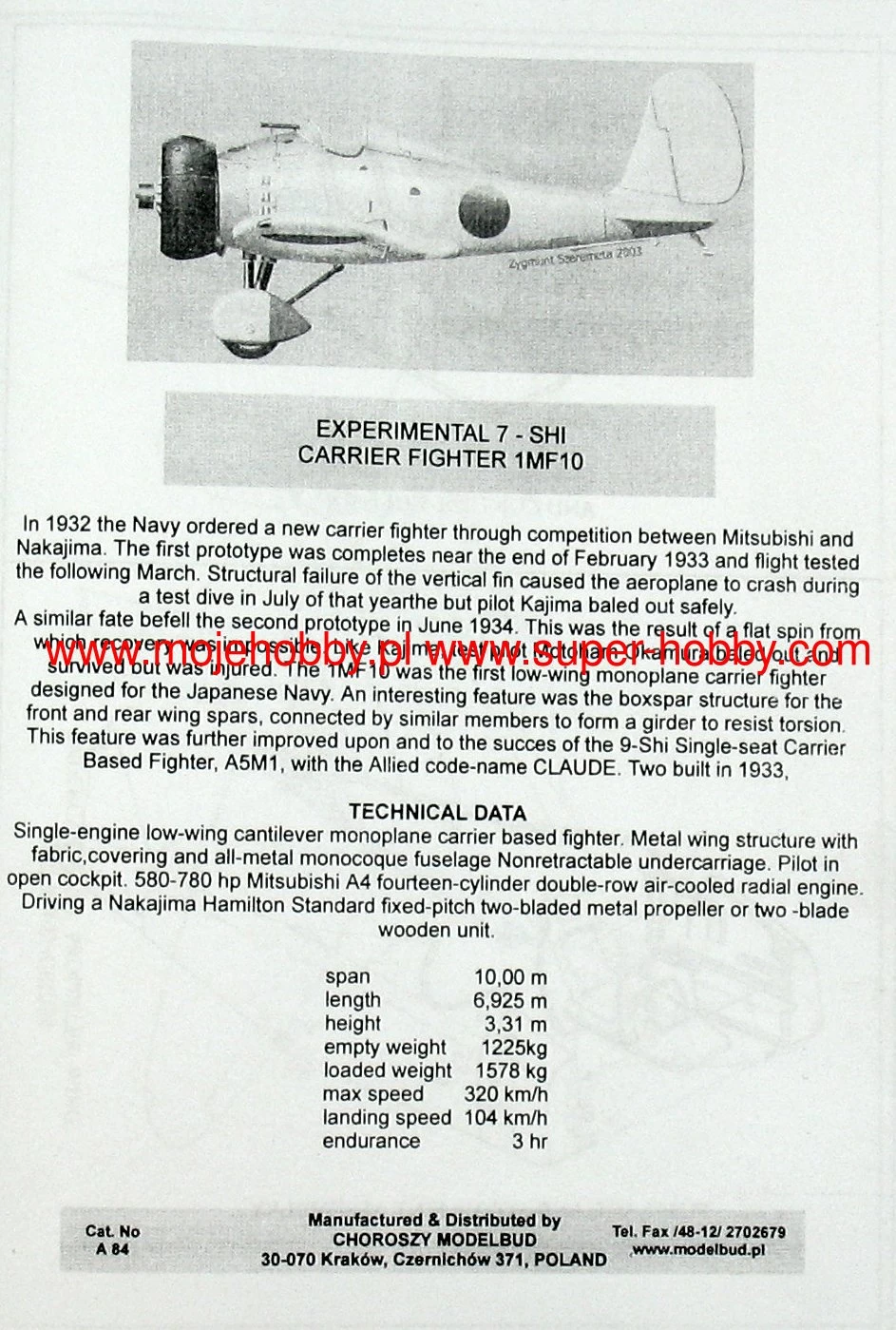 Choroszy Modelbud A84 Mitsubishi 1MF10 4 Choroszy Modelbud A84 Mitsubishi 1MF10 - Image 4