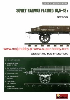 MiniArt 35303 Soviet Railway Flatbed 16,5-18t -RemoteFun Toys Shop 28545 2 mna35303 1