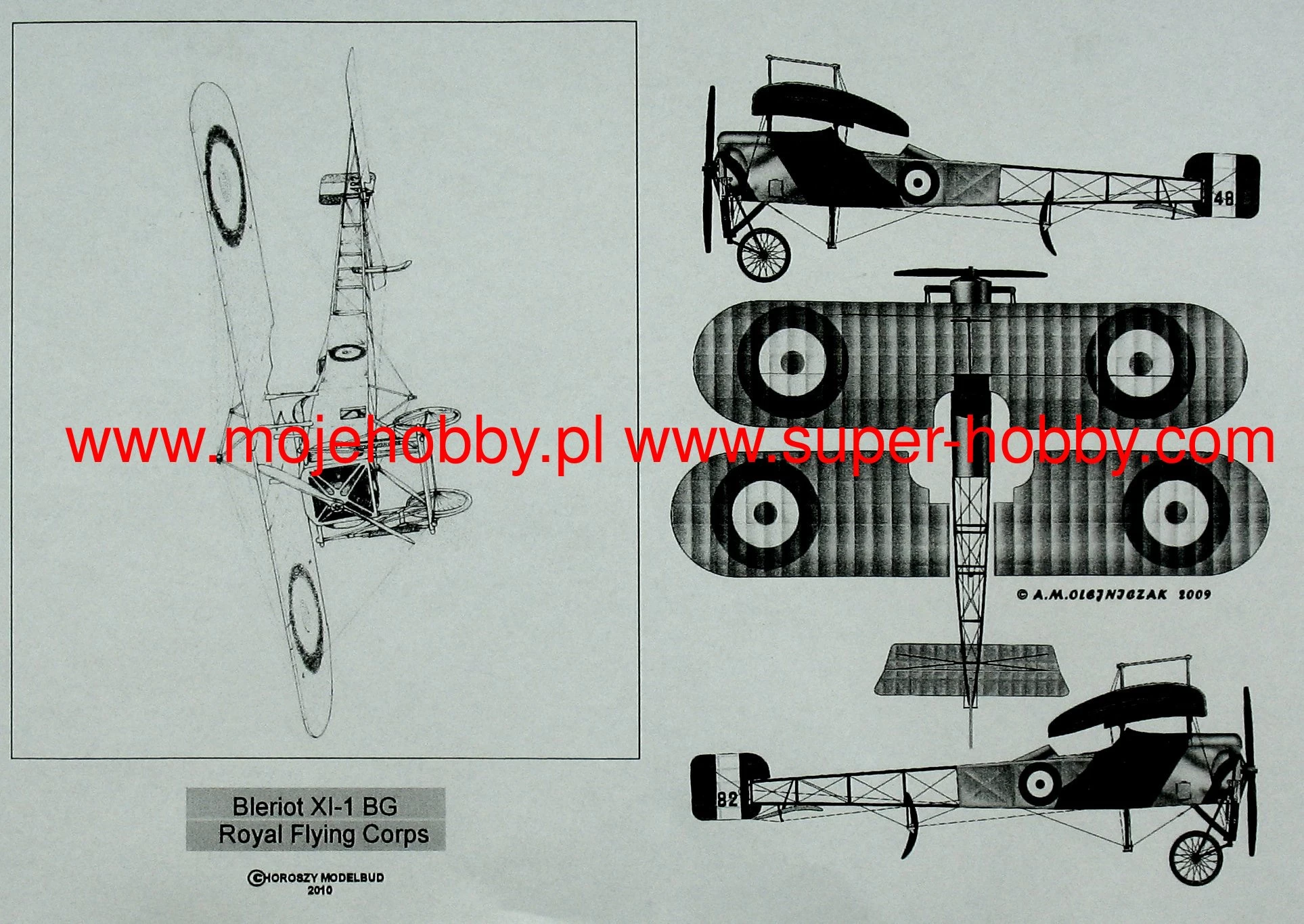 Choroszy Modelbud A199 Bleriot XI-1 BG RFC 6 Choroszy Modelbud A199 Bleriot XI-1 BG RFC - Image 6