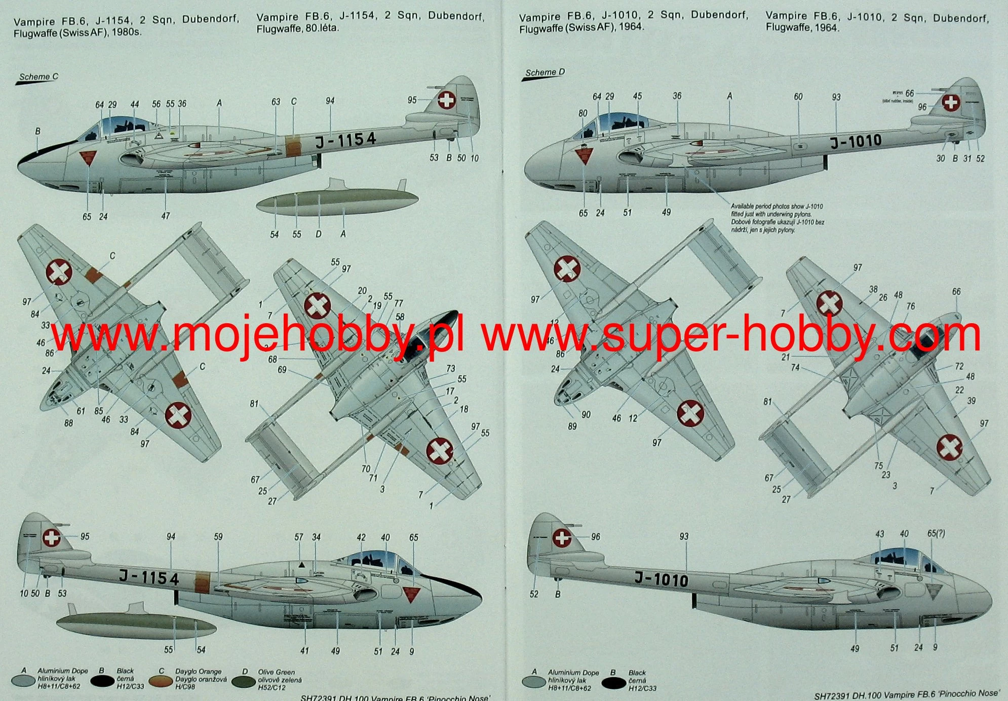 Special Hobby 72391 DH.100 Vampire 6 "Pinocchio Nose" 9 Special Hobby 72391 DH.100 Vampire 6 "Pinocchio Nose" - Image 9