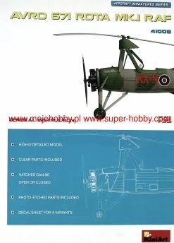 MiniArt 41008 AVRO 671 ROTA MK.I RAF -RemoteFun Toys Shop 29983 2 mna41008 1