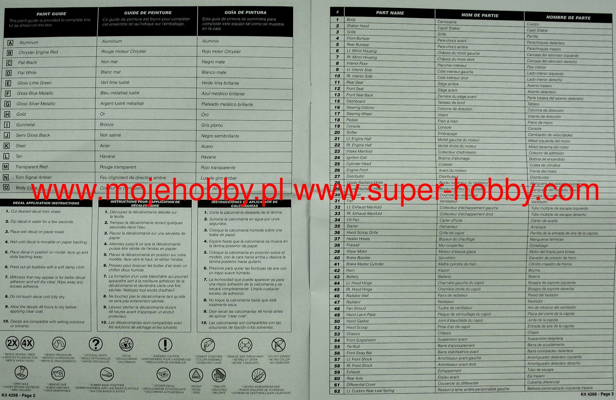 Monogram 4268 '70 Plymouth Hemi Cuda 2n1 9 Monogram 4268 '70 Plymouth Hemi Cuda 2n1 - Image 9