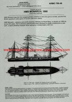Armo 700-48 HMS Monarch, 1868 Royal Navy Battleship -RemoteFun Toys Shop 31575 2 arm 700 48 1