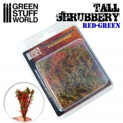 Green Stuff World 9929 Tall Shrubbery - Red Green -RemoteFun Toys Shop 31884 9