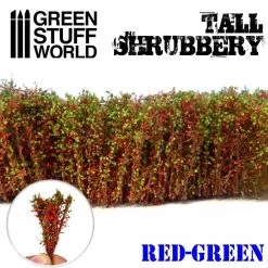 Green Stuff World 9929 Tall Shrubbery - Red Green