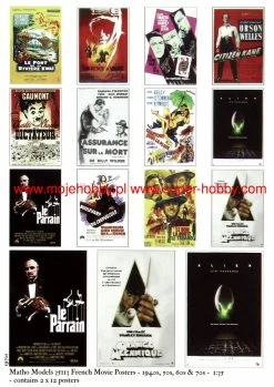 Matho Models 35113 French Movie Posters - 1940s, 50s, 60s & 70s -RemoteFun Toys Shop 31943 2 mth 35113 2