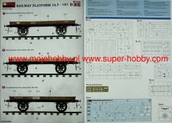 MiniArt 39004 Railway Non-brake Flatbed 16,5t -RemoteFun Toys Shop 32001 2 mna39004 2