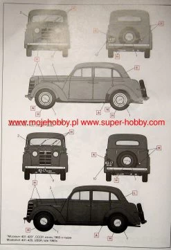 ICM 35479 Moskvitch-401-420 Saloon, Soviet Passenger Car -RemoteFun Toys Shop 3365 2 icm35479 5