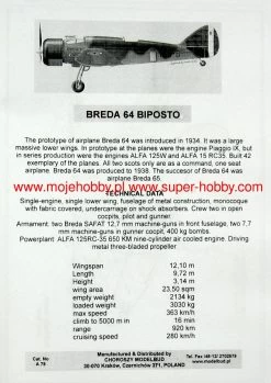 Choroszy Modelbud A79 Breda 64 Biposto -RemoteFun Toys Shop 33819 2 choa79 1