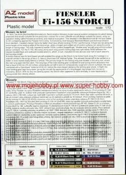 AZ-Model 7648 Fieseler Fi 156C-1/3 "Storch" 13 AZ-Model 7648 Fieseler Fi 156C-1/3 "Storch" -RemoteFun Toys Shop 34459 2 AZM7648 1