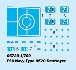 Trumpeter 06730 PLA Navy Type 052C Destroyer -RemoteFun Toys Shop 35990 tru06730 3