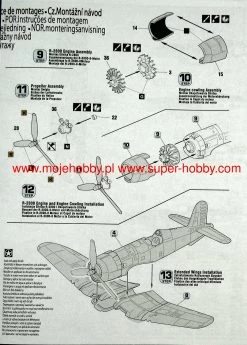 MisterCraft D205s F-4U-1A 'Corsair' - Model Set -RemoteFun Toys Shop 37823 2 mscD205s 4