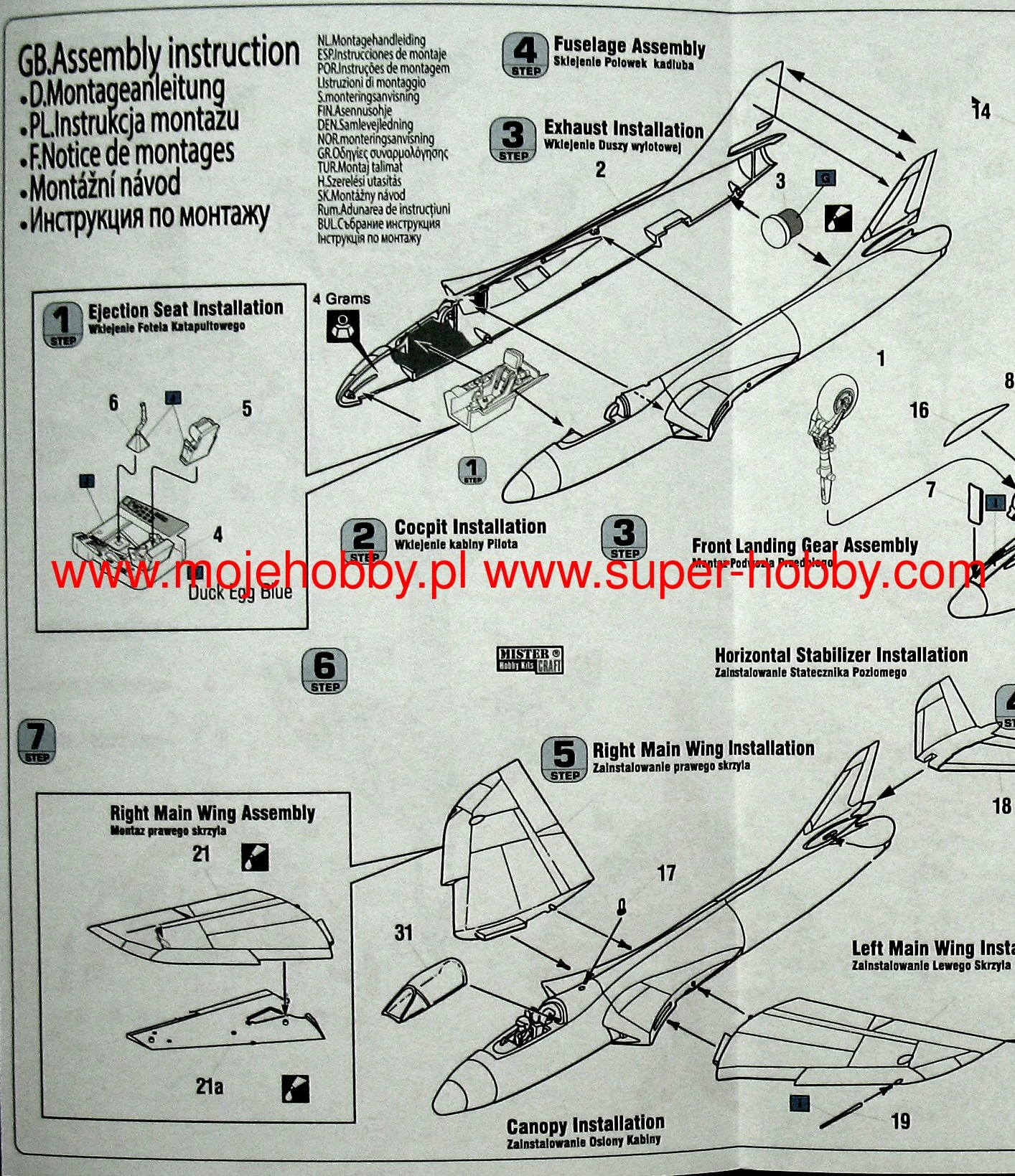 MisterCraft D75s J-34 'Acro Hunter' - Model Set 8 MisterCraft D75s J-34 'Acro Hunter' - Model Set - Image 8