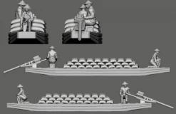 Germania-Figuren 72-CW-2039 Vietnam - Civil River Boat - 01