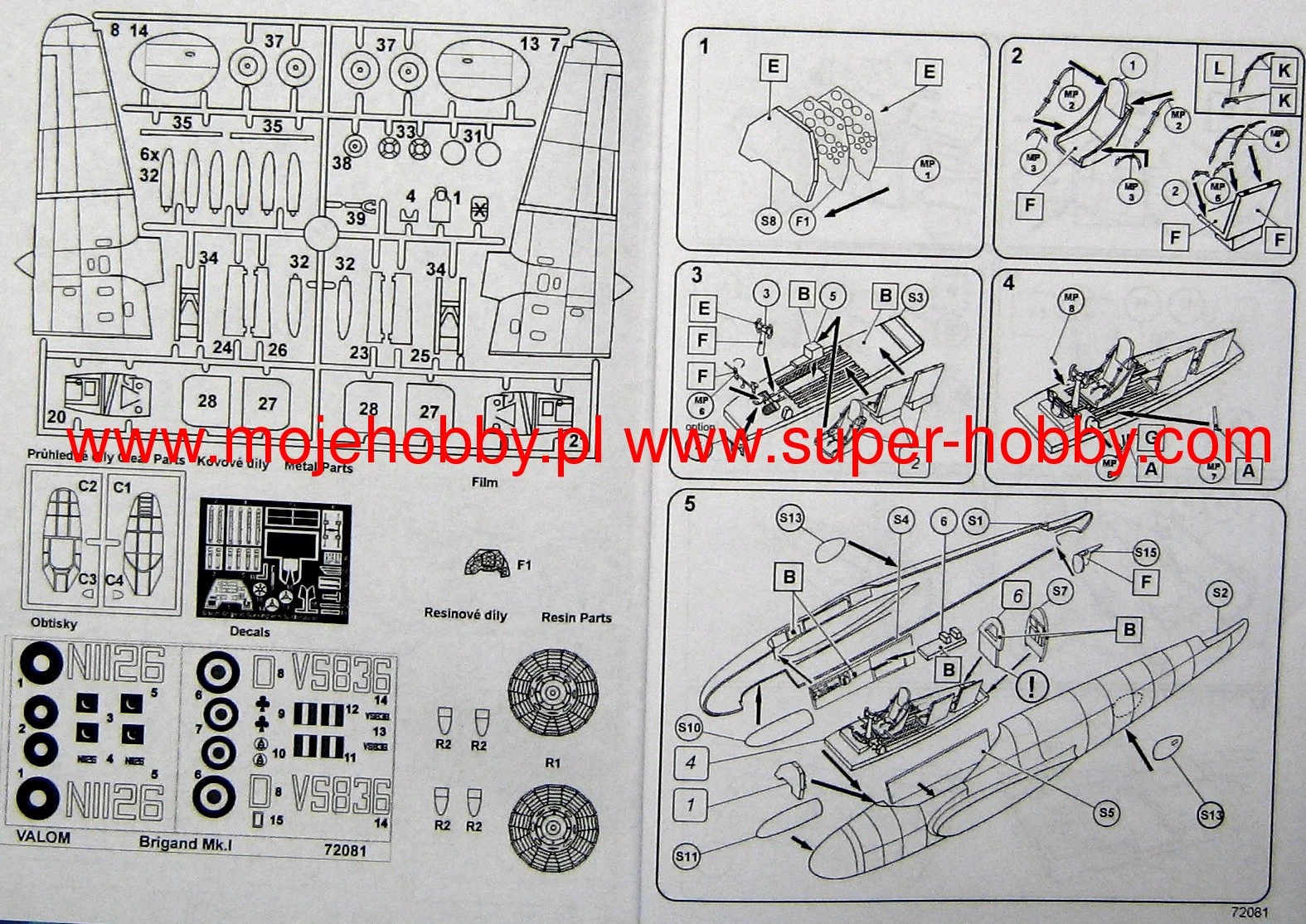 Valom 72081 Bristol Brigand B.Mk.I (Pakistan, RAF) British Light And Fast Bomber 10 Valom 72081 Bristol Brigand B.Mk.I (Pakistan, RAF) British Light And Fast Bomber - Image 10