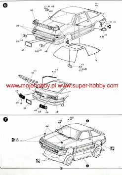 Fujimi 183619 AE86 Levin Akyama Wataru -RemoteFun Toys Shop 39394 2 fjm183619 3