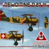 Kora Models KPK7281 Dewoitine D.27 Swiss AF, WWII Camouflage