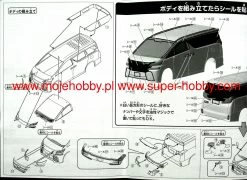 Aoshima 05630 Toyota Vellfire (White Pearl Crystal Shine) - SNAP KIT -RemoteFun Toys Shop 39888 2 AOS05630 3