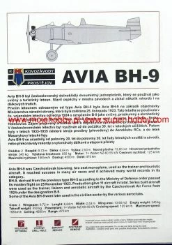Kovozavody Prostejov 48019 Avia BH-9 "Boska" Single Seater -RemoteFun Toys Shop 39890 2 KOV48019 2