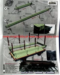 Armor35 35404 Up Trailer With Timber Racks(for Ua Railcar (1435 Mm./1524 Mm/) 11 Armor35 35404 Up Trailer With Timber Racks(for Ua Railcar (1435 Mm./1524 Mm/) -RemoteFun Toys Shop 39890 2 RMR 35404 2