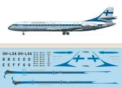 F-RSIN P4074 Caravelle 10B - Finnair 1960´s