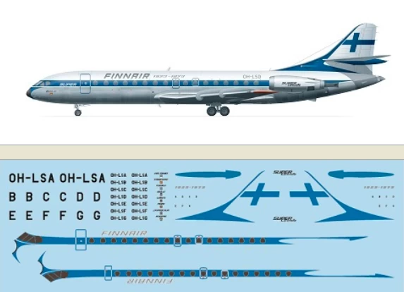F-RSIN P4074 Caravelle 10B - Finnair 1960´s 1 F-RSIN P4074 Caravelle 10B - Finnair 1960´s