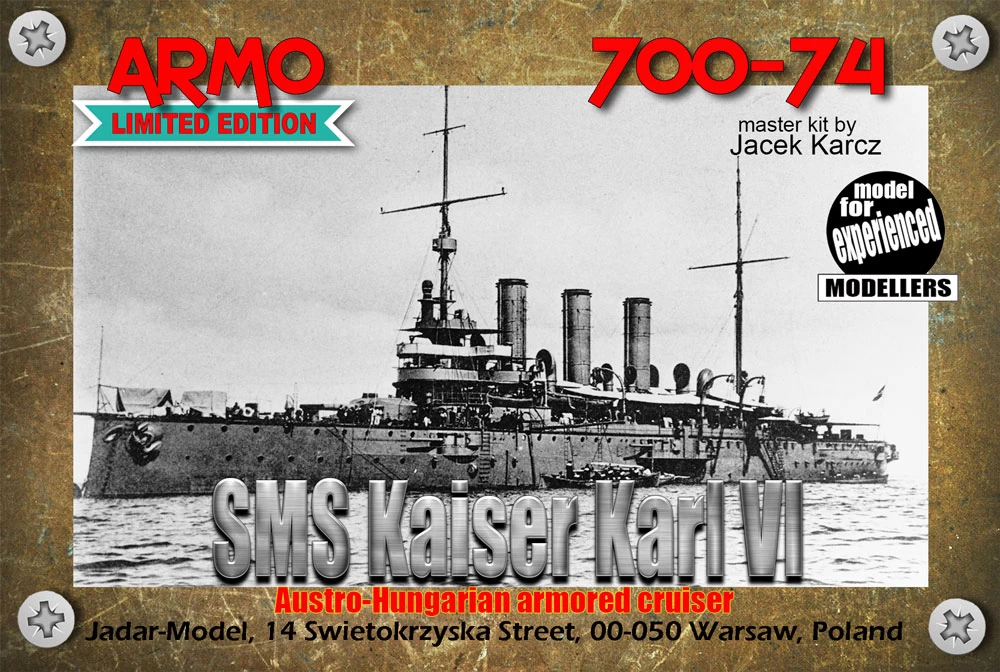 Armo 700-74 SMS Kaiser Karl VI Austro-Hungarian Armored Cruiser